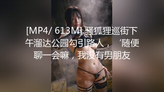 [MP4/ 613M] 骚狐狸巡街下午溜达公园勾引路人，‘随便聊一会嘛，我没有男朋友