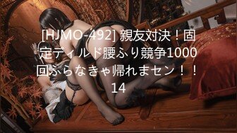 [HJMO-492] 親友対決！固定ディルド腰ふり競争1000回ふらなきゃ帰れまセン！！14