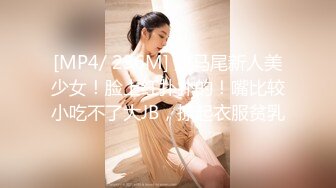 [MP4/ 236M] 双马尾新人美少女！脸上红扑扑的！嘴比较小吃不了大JB，撩起衣服贫乳