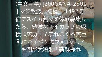 (中文字幕) [200GANA-2301] マジ軟派、初撮。 1492 新宿でスイカ割りを体験募集したら、豊満なスイカップの収穫に成功！？暴れまくる美巨乳にパイパンおマ●コからイキ潮が大噴射！新鮮採れ