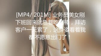 [MP4/ 201M] 业务员美女刚下班回来就急着吃肉棒，拜访客户一天累了，这身姿看着我都不愿意出门了！