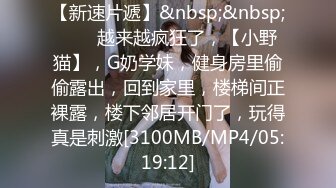 【新速片遞】&nbsp;&nbsp;⭐⭐⭐越来越疯狂了，【小野猫】，G奶学妹，健身房里偷偷露出，回到家里，楼梯间正裸露，楼下邻居开门了，玩得真是刺激[3100MB/MP4/05:19:12]